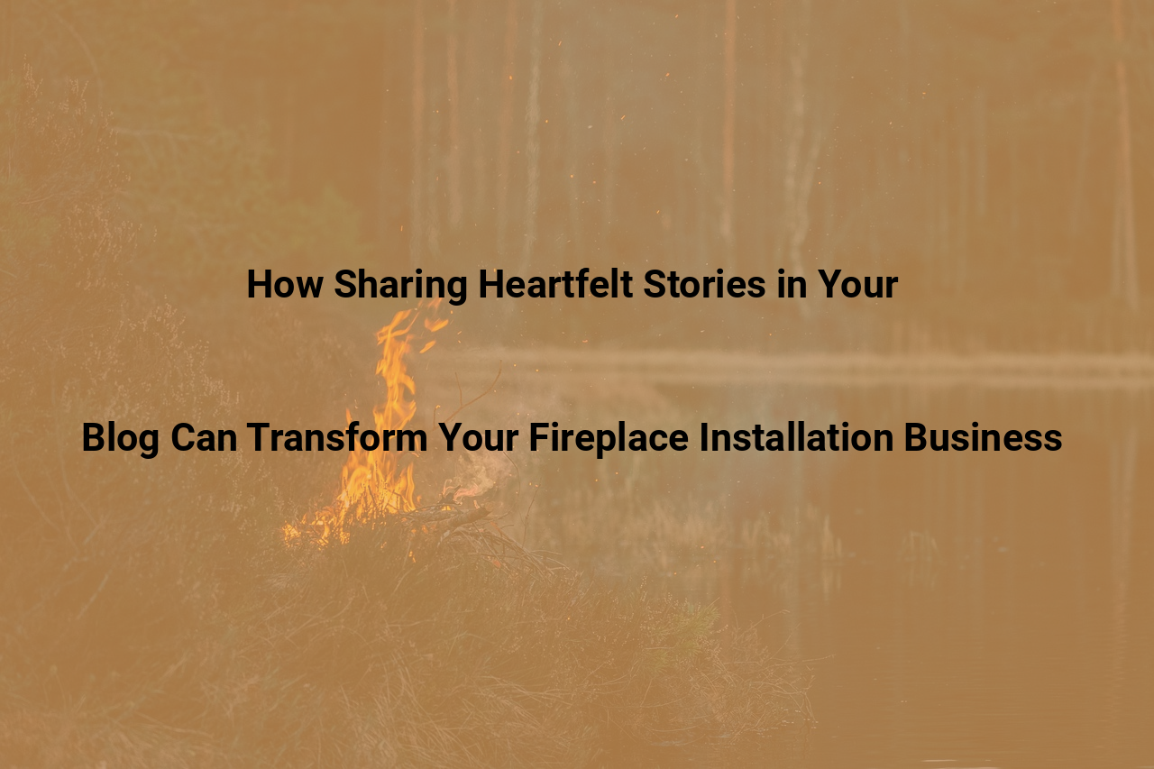 How Sharing Heartfelt Stories in Your Blog Can Transform Your Fireplace Installation Business