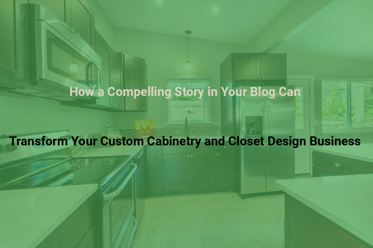 How a Compelling Story in Your Blog Can Transform Your Custom Cabinetry and Closet Design Business