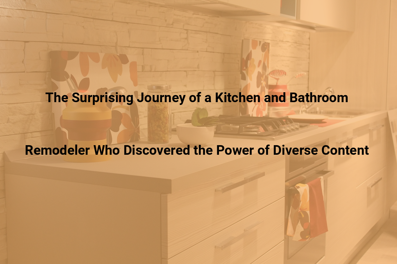 The Surprising Journey of a Kitchen and Bathroom Remodeler Who Discovered the Power of Diverse Content